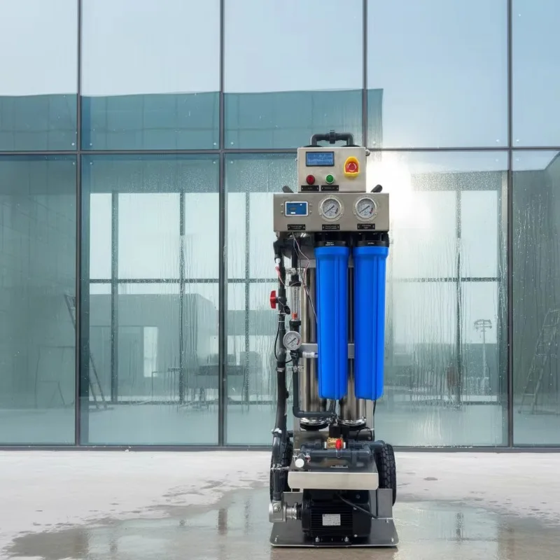 

300L/H Mobile Reverse Osmosis System RO Desalination Machine Window Cleaning Car Washing Pure Water Purification Plant