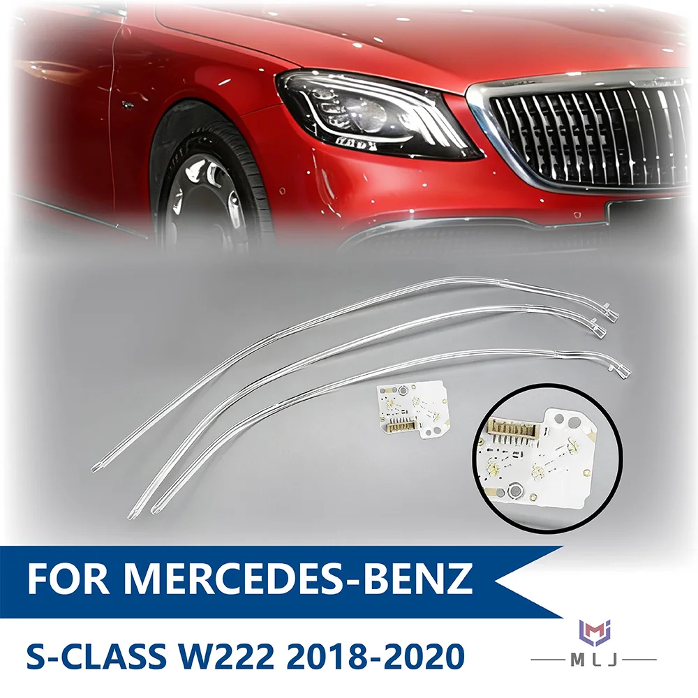 

DRL Light Guide Strip For Mercedes-Benz S-Class W222 2018-2020 USA Version Angel Eye White Light Source Chip Car Accessories