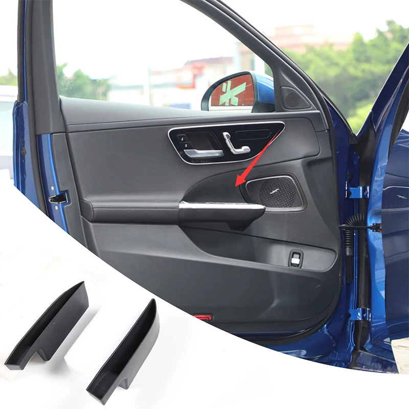 Boîte de rangement pour poignée de porte de voiture, pour Mercedes Benz classe C W206 2022 – 2026, organisateur de poignée intérieure, plateau de conteneur, accessoires d'intérieur