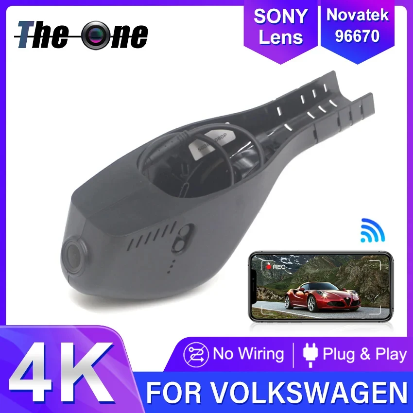 New! Plug and Play Car DVR WiFi 4K Dash Cam Camera For Volkswagen Golf GTI R MK7 MK7.5 MK8/Tiguan/Passat (B8)/Jetta/Taos/Touran