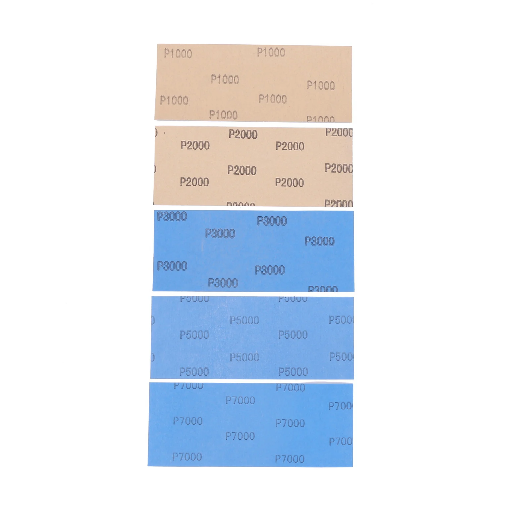 A7THK-40Pcs Wet Dry Sandpaper, High Grit 1000/2000/3000/5000/7000 Sandpaper Sheets Assortment For Wood Metal, 9 X 3.6 Inch