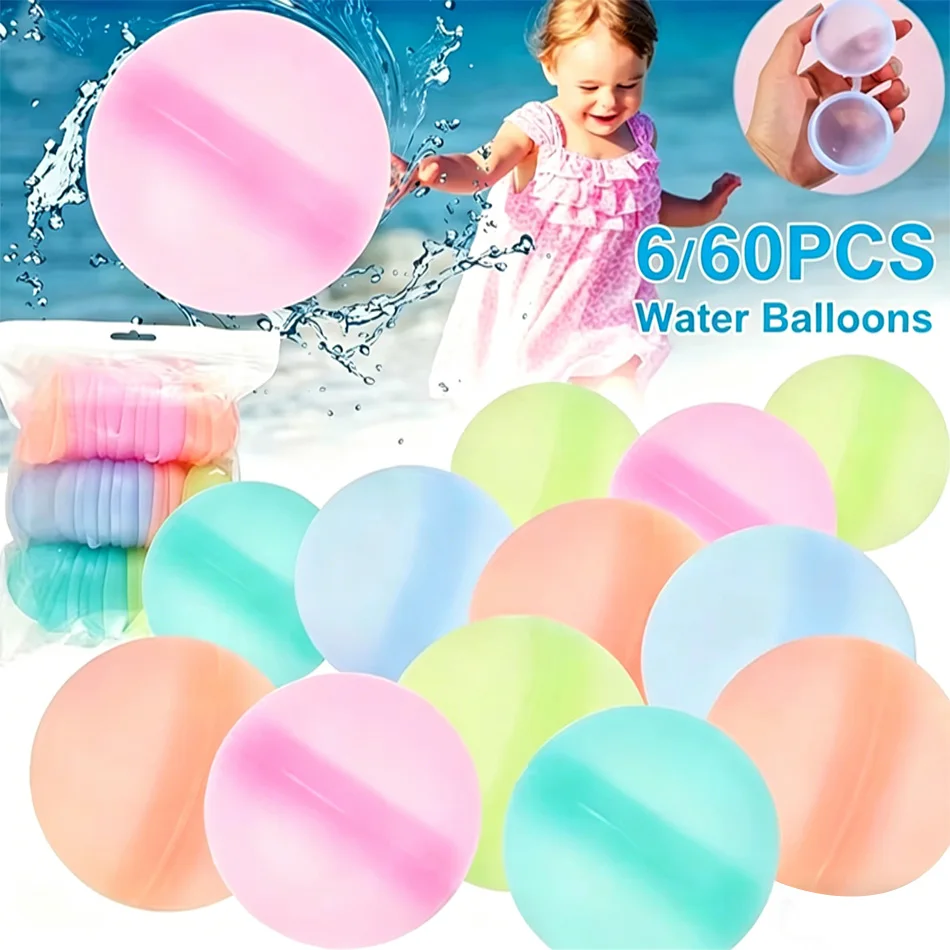 

Hot Reusable Water Balloons Toys Quick Fill Self Sealing Water Bomb for Summer Games Children's Outdoor Activities Gift In Stock