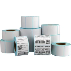 40X30*20 50 60 70 80 75 90 100 45 25 35 55 Scratch-Proof White Thermal Paper Label Sticker