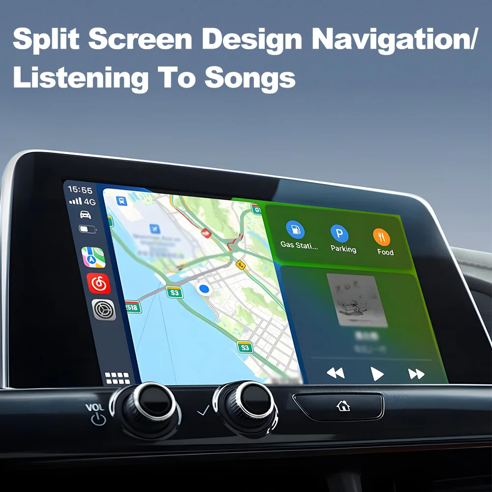 Auto Carplay verkabelt in kabellose Konvertierungsbox Mini Android Wireless Adapter 2-in-1 Fahrzeug-zu-Maschine-Verbindungsbox