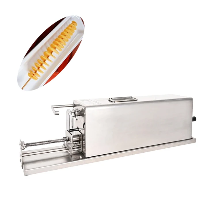 

Manufacturer supplies manual spiral potato machine automatic twist potato rack