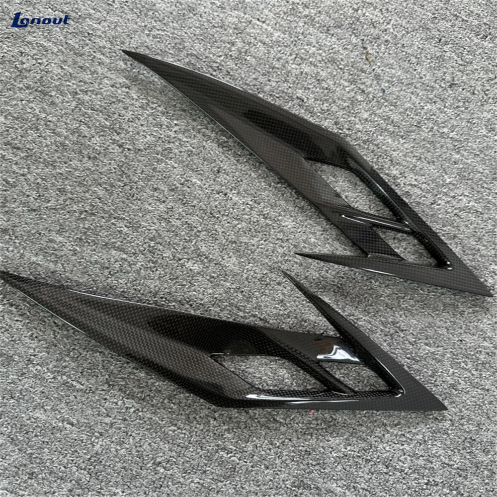 M Style 3k High-quality Dry Carbon Fiber Headlights air Vents Decorative Body Kit Lightweight Kit for Ferrari F8 Modification