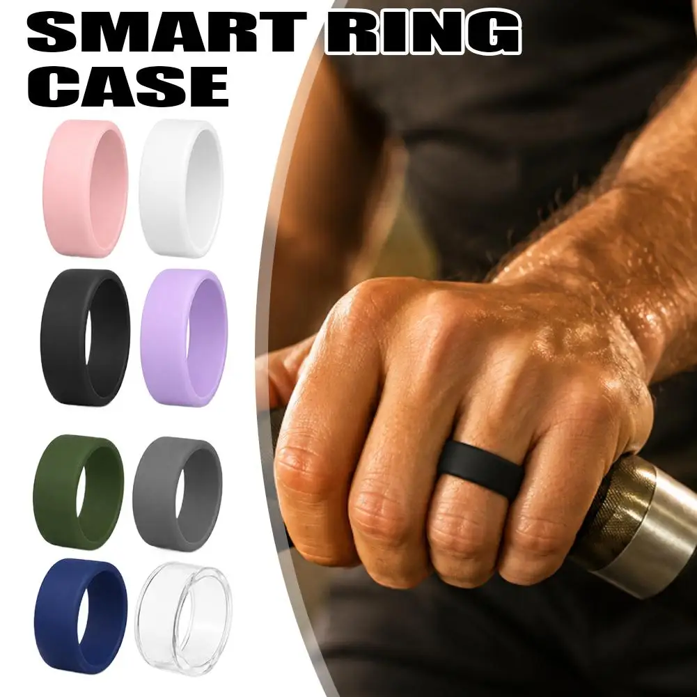 For Oura Ring 5 New Ring Cover Support Charging with Cover on Anti-Scratch Elastic Silicone Ring Protector for Oura Ring 5
