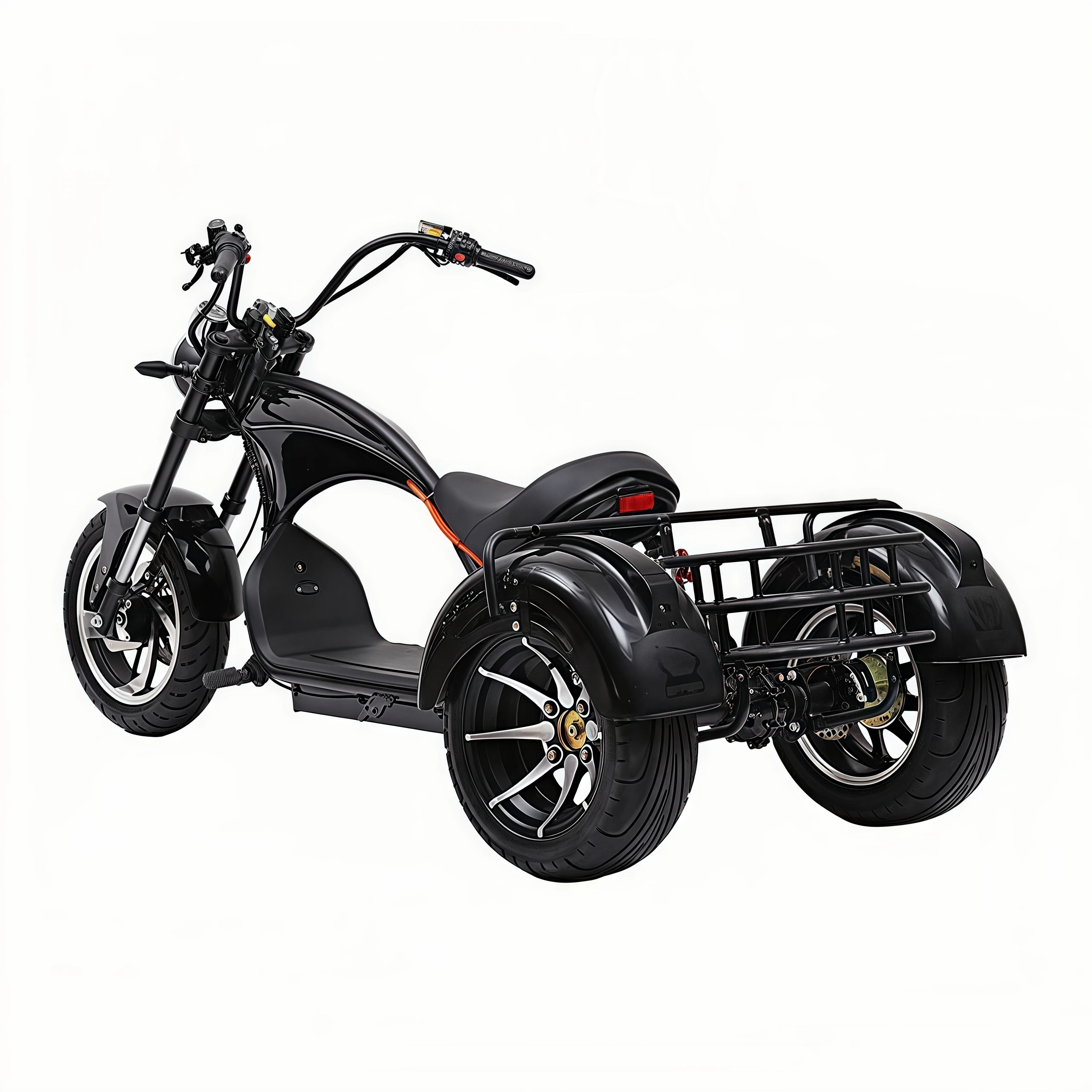 Suitable for 1500W 40Ah lithium battery smart foldable waterproof electric scooter 55 km/h maximum speed 3-wheel golf scooter