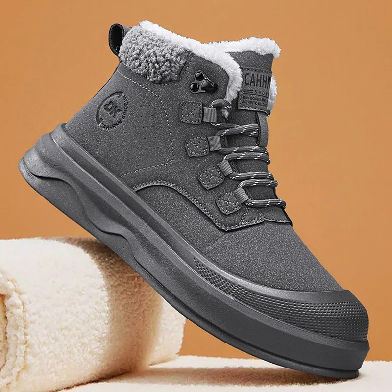 

Men Snow Boots Winter Warm Outdoor Wide Toe Comfortable Casual Sneakers Cotton Boots Breathable Walking Hiking Shoes Zapatillas