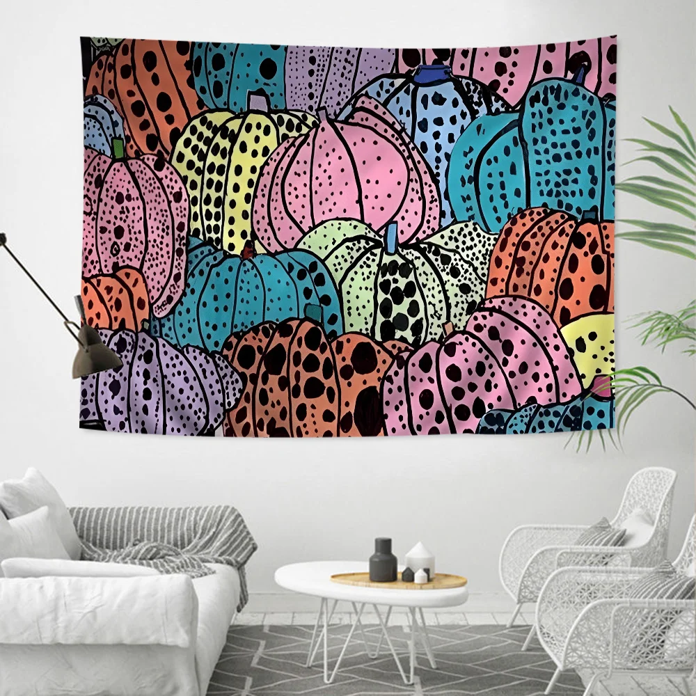 Yayoi Kusama Art Hanging Bohemian Tapestry Hanging Tarot Hippie Wall Rugs Dorm Japanese Tapestry