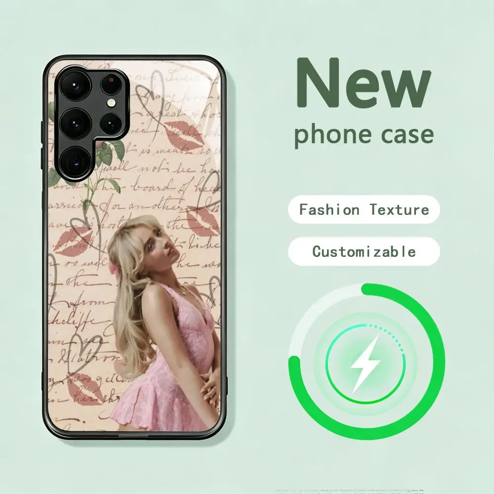 Popular singers Sabrina Carpenter Phone Case For Samsung S26 S25 S24 S23 S22 S21 S20 Plus Ultra Note20 Glass Magnetic Case