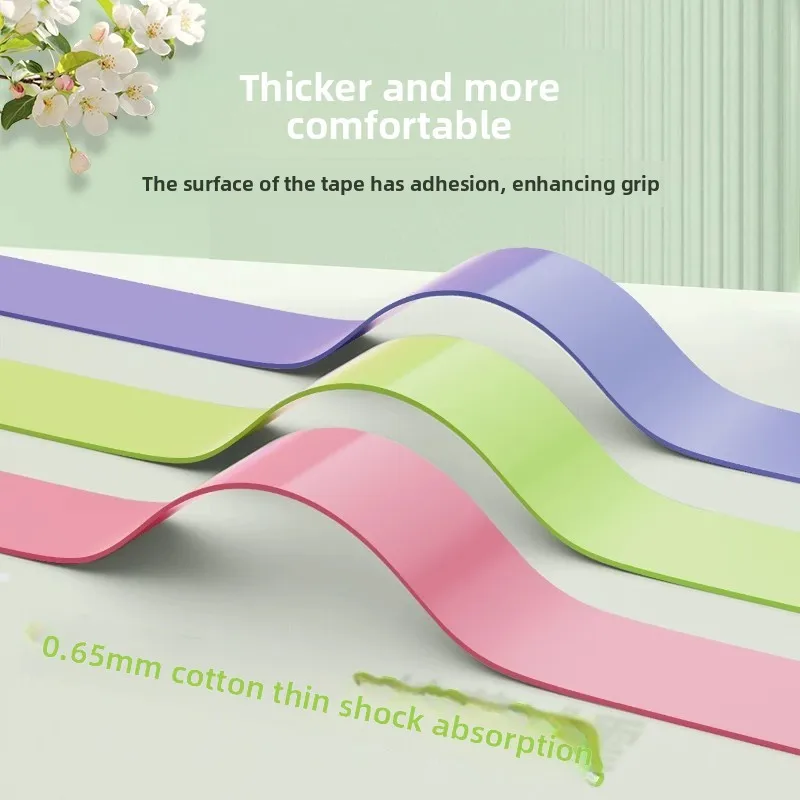 

Gradual Color Grip Tape Anti-Slip Sweat Absorbent Tennis Racket Handle Wrap Damping Sticky Film Coated Fishing Rod Grip Gel