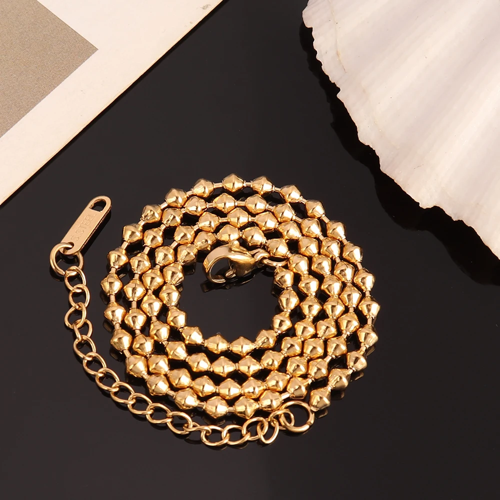 316 Stainless Steel Necklaces For Women Necklace Bead Necklace Choker Necklace Long Beads Chain Necklace Jewelry Gift Wholesale