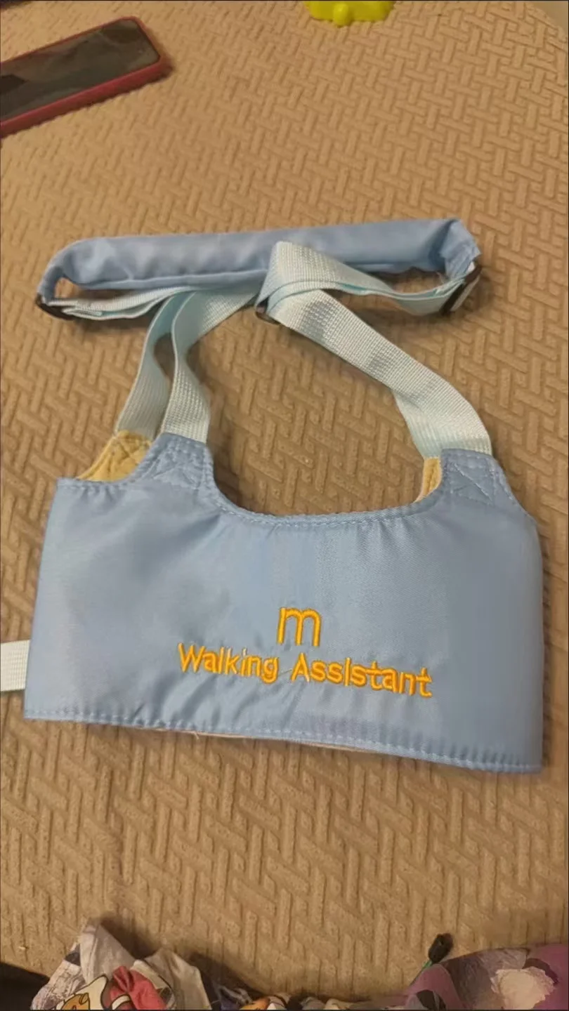 Multifunctional Infant Learning Walking Belt Simple Breathable Anti-fall Child Protective Belt Solid Color Baby Walking Belt