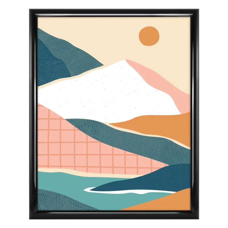 

Заокругленная черная рамка для плаката 16x20