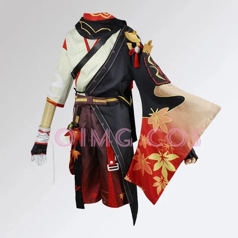 Genshin Impact Kaedehara Kazuha Cosplay disfraz uniforme peluca Anime disfraces de Halloween para hombres juego