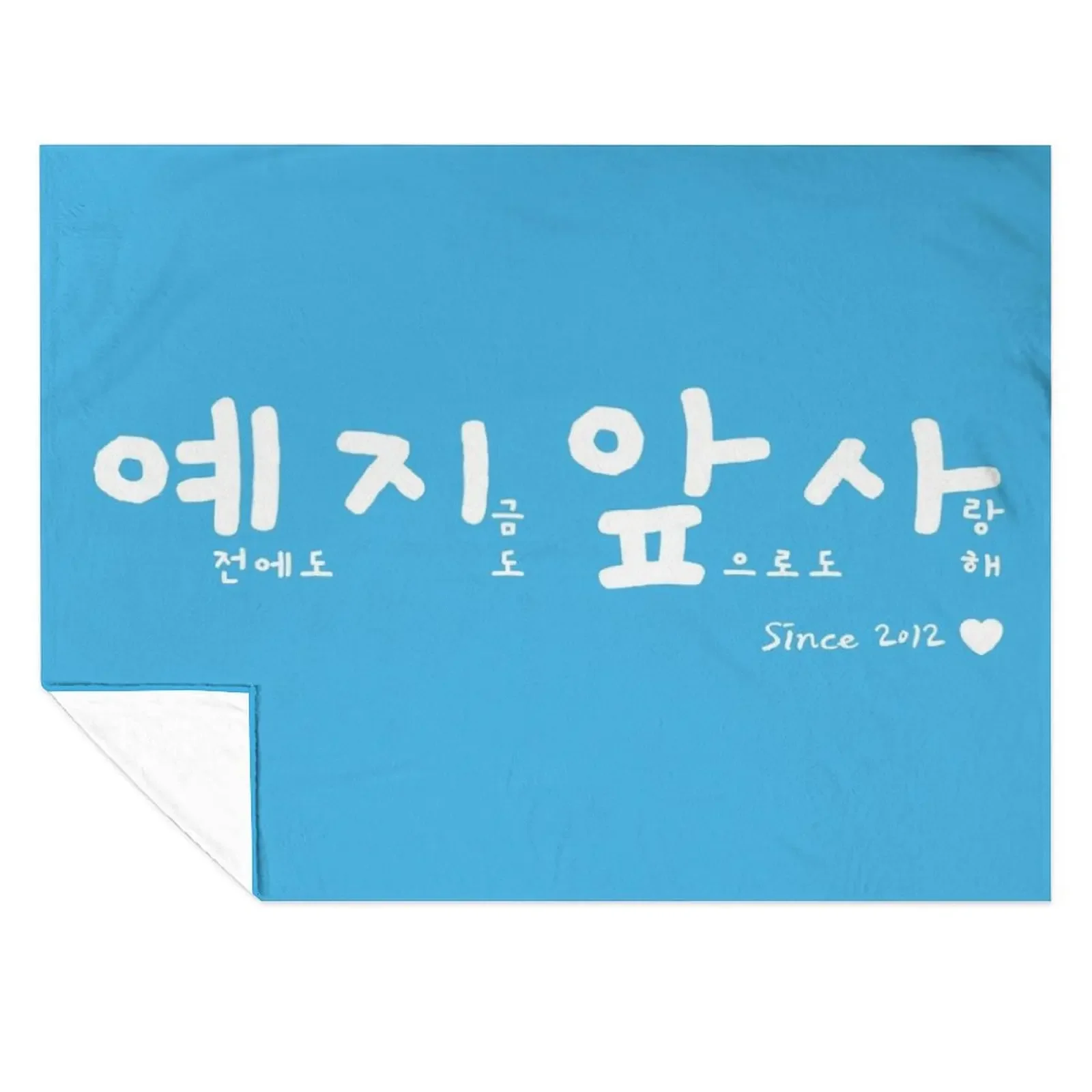

BTOB  YEJIAPSA past present future love with official color background Throw Blanket Quilt sofa bed Furry Blankets