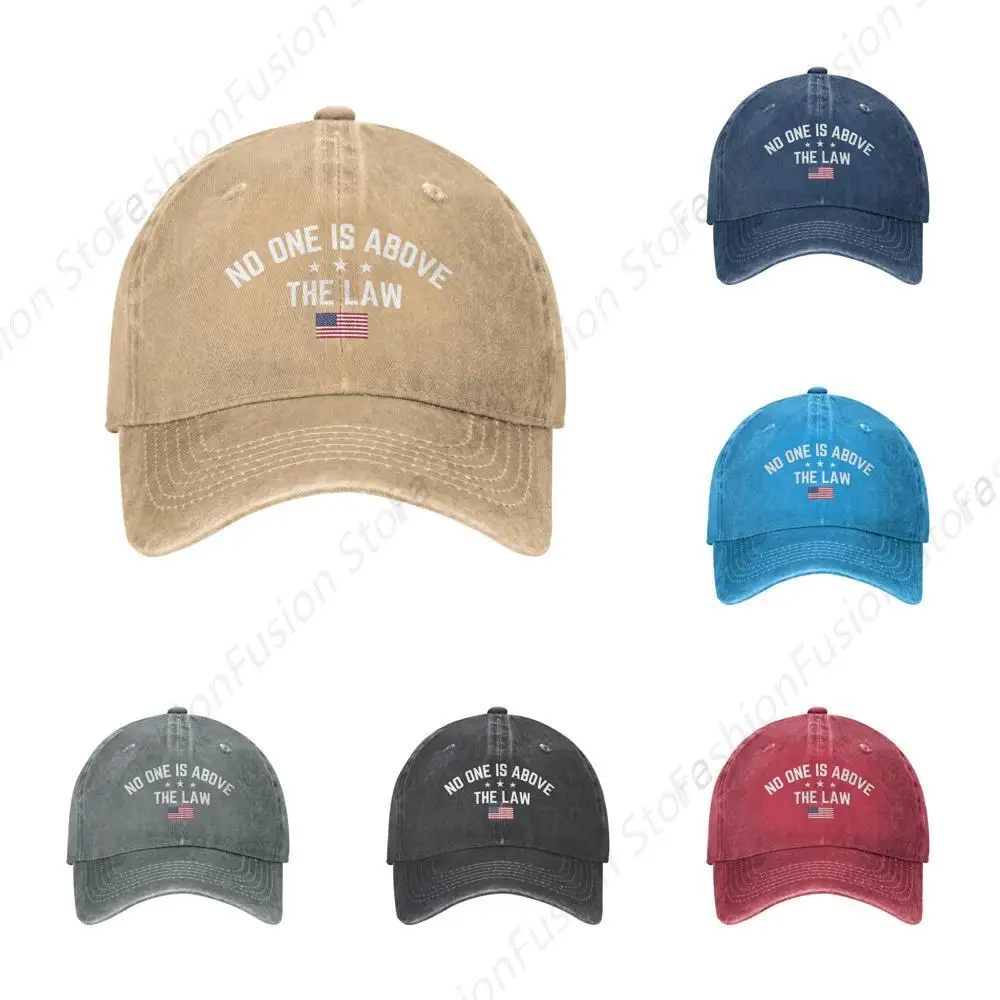 No One is Above The Law Trucker Hat for Men Women Dad Baseball Cap Fashion Cowboy Caps for Daily Outdoor GYM All Seasons