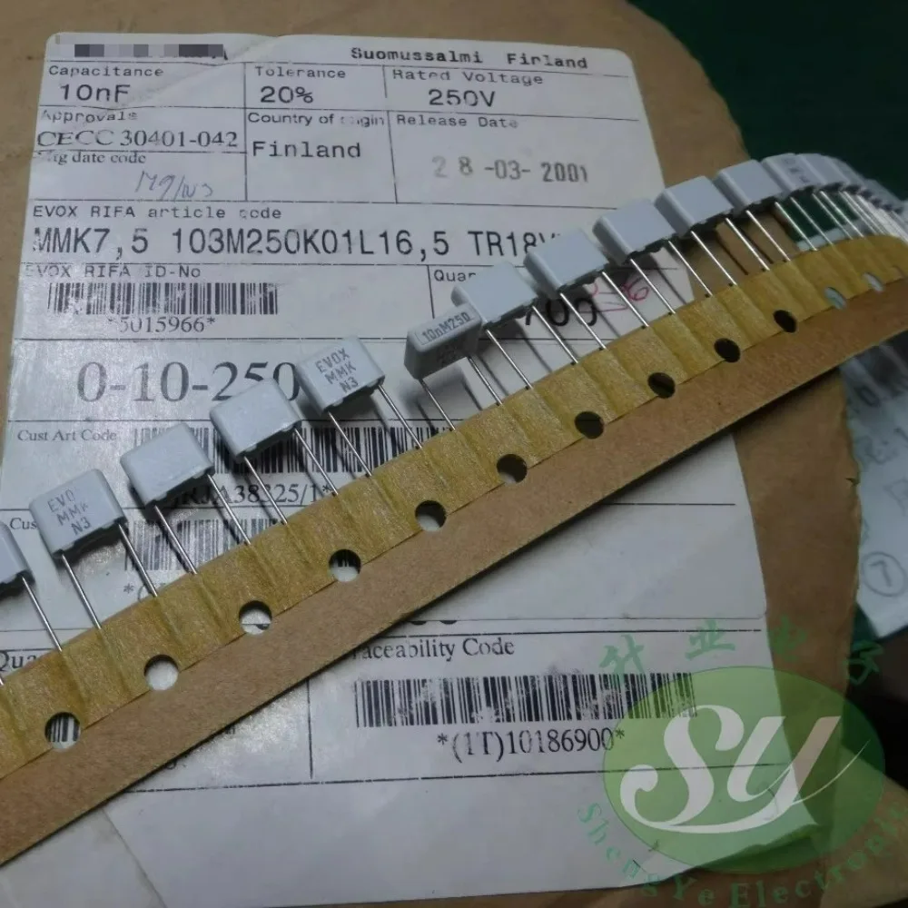 

20PCS MMK7.5 0.01uf/250v 10nf 103 Brand New 7.5mm Film Capacitor