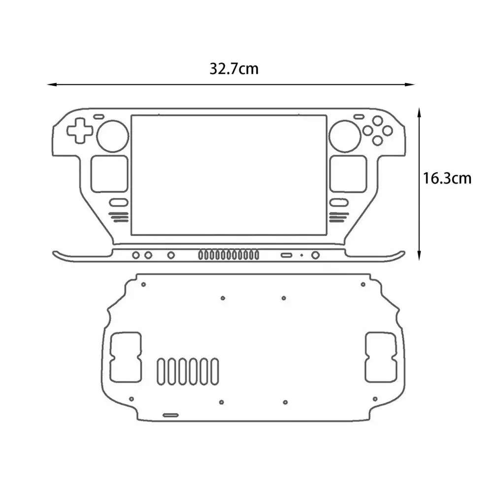 Protective Solid Color DIY Game Console Decor Wrapping Cover Decal Aesthetic Skin  for Steam Deck