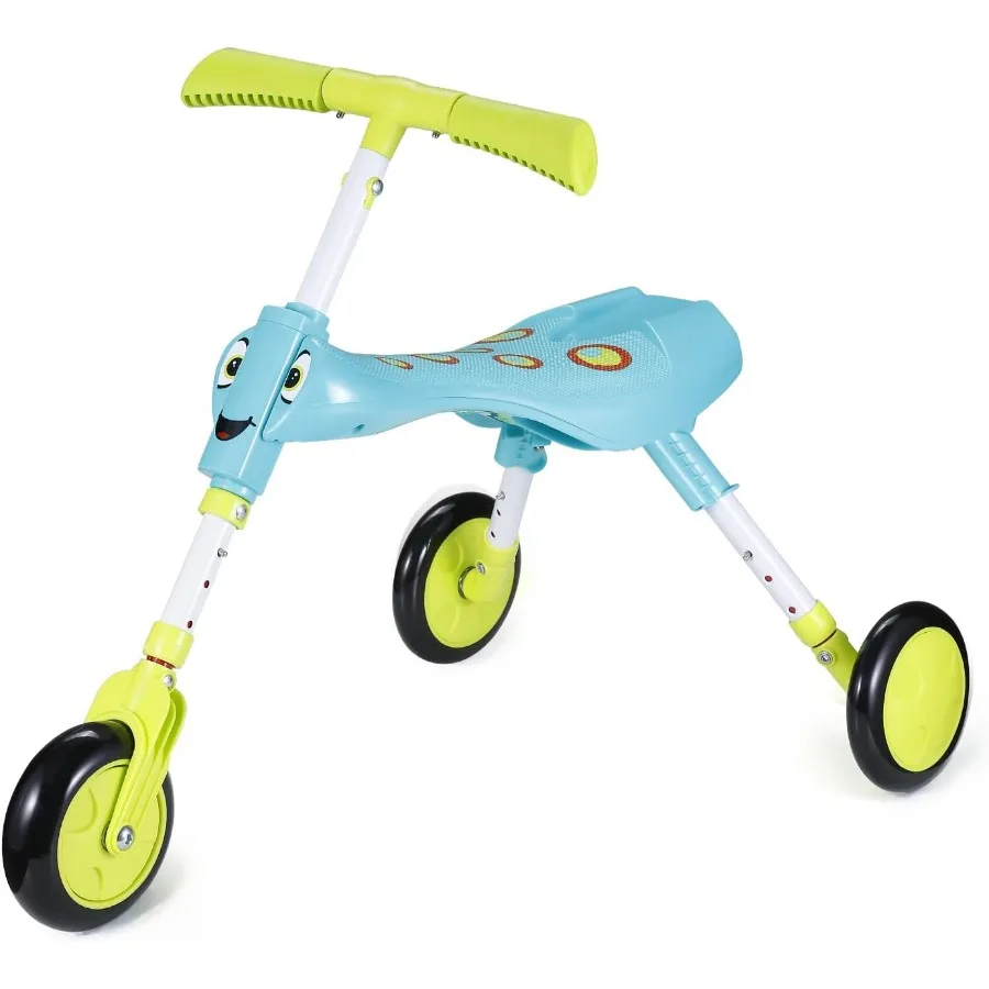 3輪乗用バランスバイク 折りたたみ式乗用三輪車 調節可能な脚付き 幼児のバランスと協調性を育む 男の子と女の子向け