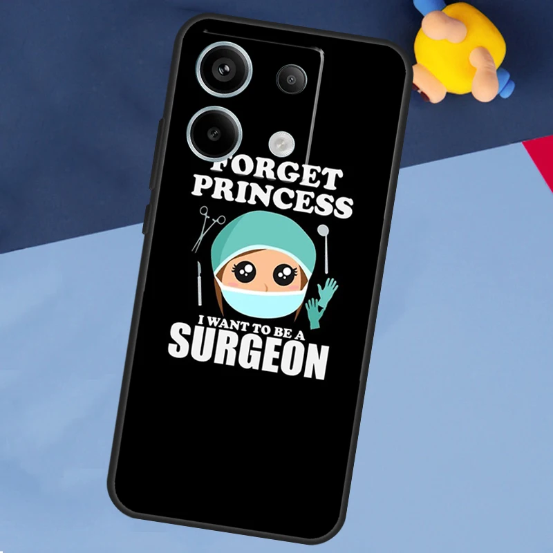 Funny Nurse Doctor Nursing Case for Xiaomi Redmi 13C 12C 10C 10A 9C Note 12 13 10 8 9 11 Pro 12S 10S 11S Phone Cover