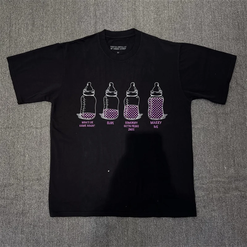 

Хлопковая футболка с короткими рукавами и принтом «Это Awful Lot Of Cough Syrup»