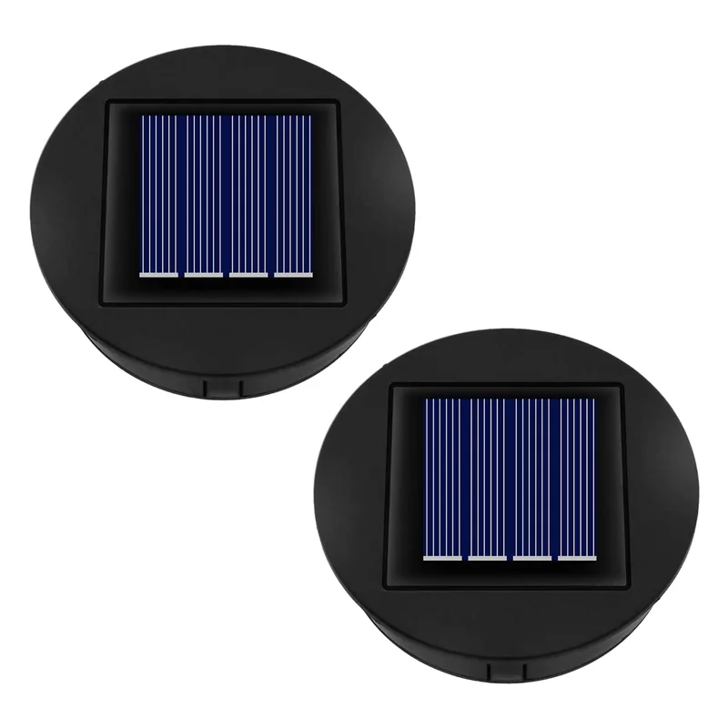 2PCS Solar Light Replacement Top Unit 8cm,Replacement Solar Panels or Outside Garden Lantern Solar Lamp