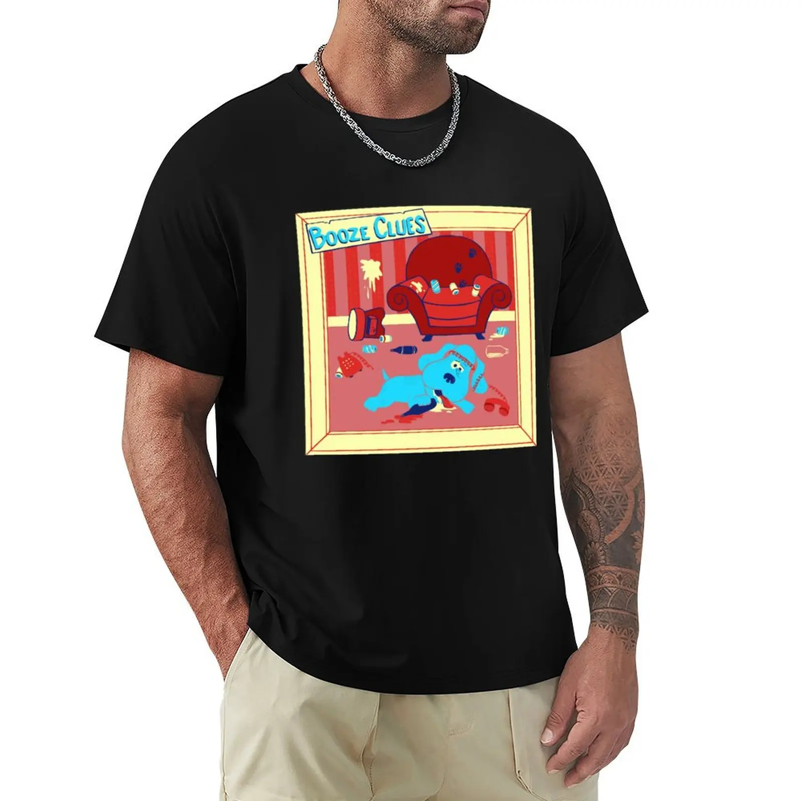 booze clues T-Shirt t shirt man luxury T-Shirt