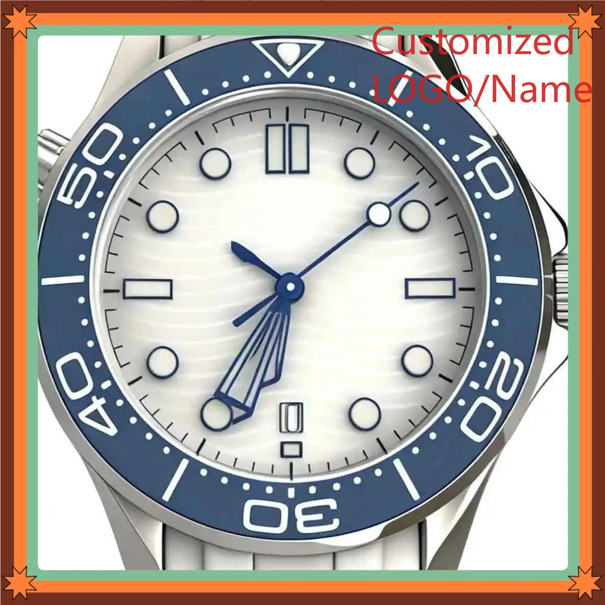 A989 Store 40mm Men's Automatic Movement 904l Stainless Steel Customized Watches view 4