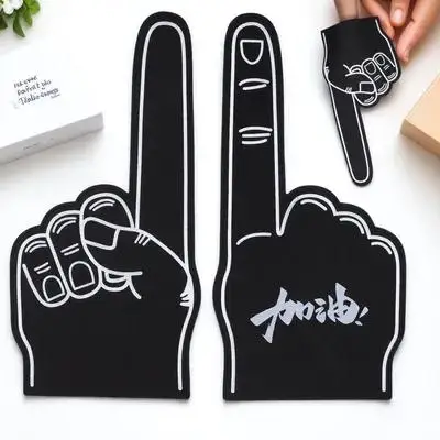 

3Pcs Giant Foam Finger Cheerleading Prop Lightweight Soft Eva Material Large Size Noise Maker Party Sports Fan Finger
