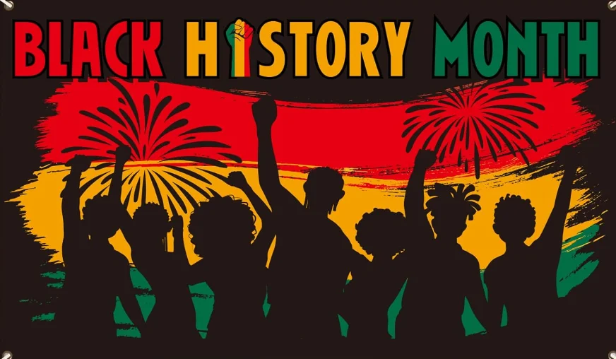 خلفيات زينة شهر التاريخ الأسود لافتات نسائية لخلفية التصوير الفوتوغرافي لمهرجان أفريقي أمريكي أفريقي