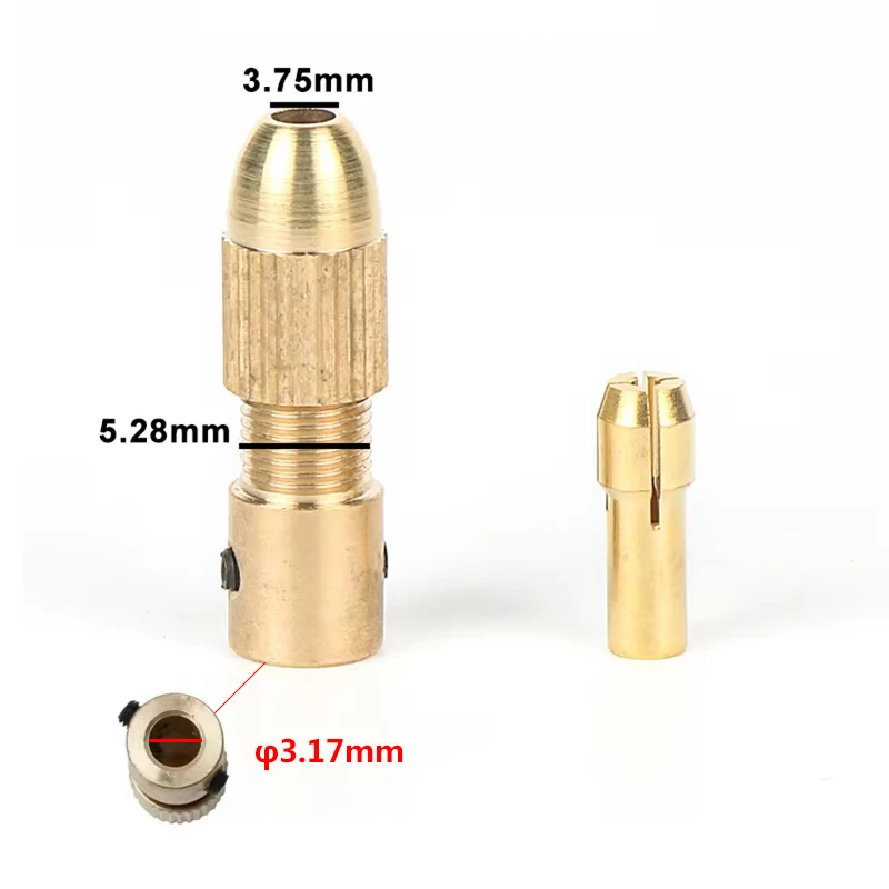 Dutoofree Dremel Accessories Multi-Function Micro Drill Chuck Self-tightening Head Small Electric Drill Tool Mini Drill Chuck