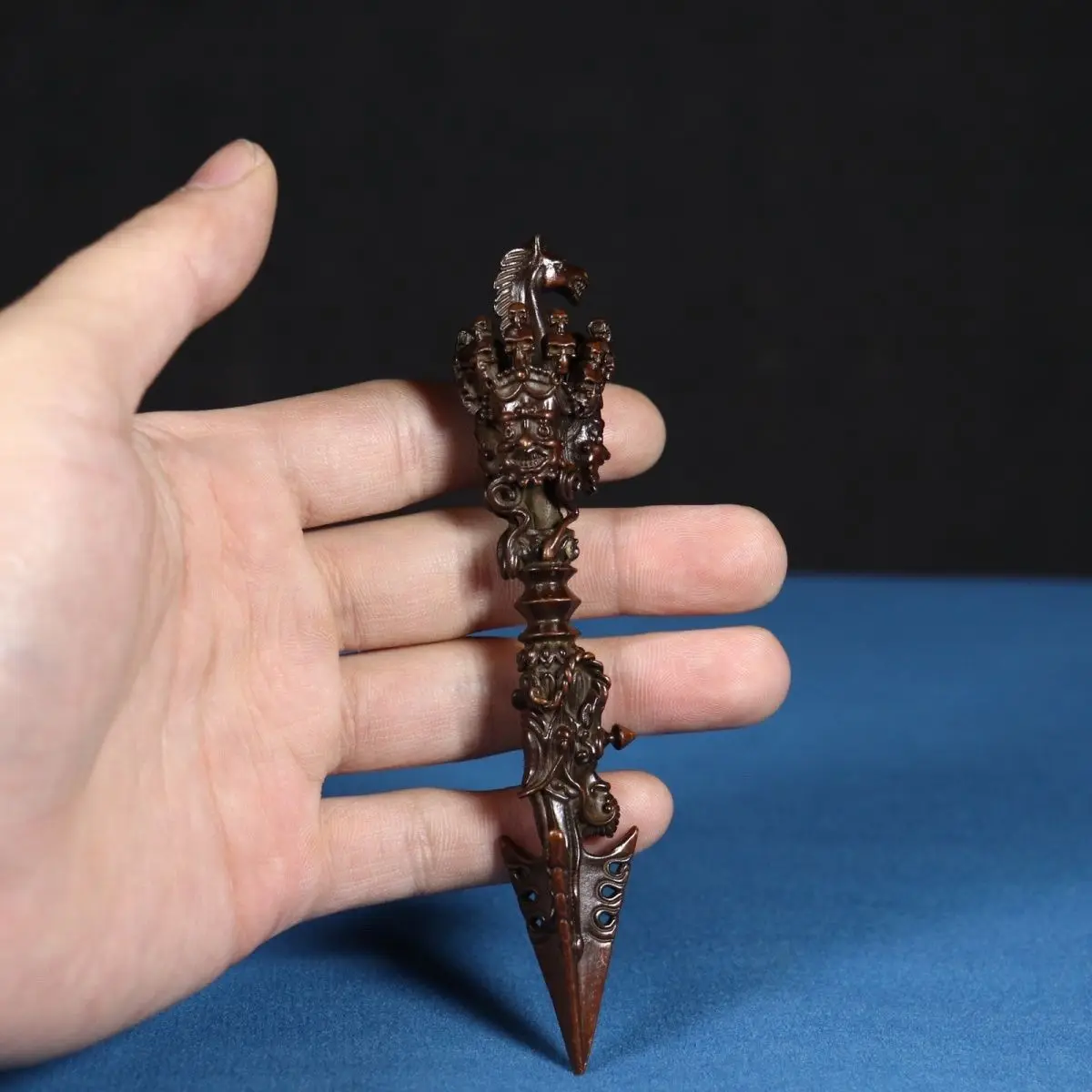 Tibetan Puba King Kong, home desktop ornament, home portable bronze alloy pestle