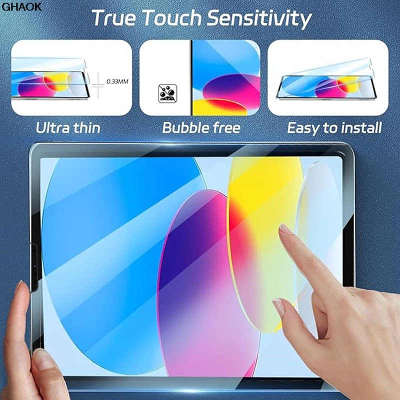 2Pcs HD Clear Tempered Glass for ipad Pro 13 12.9 11 6 M4 M2 2024 Air 5 4 9 10th generation Mini 6 7 10.9 10.2 Screen protector view 3