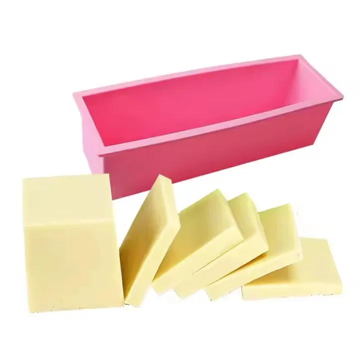 RTS Factory High quality 1200ML Rectangular Silicone Soap Mold For Handmade Cake Loaf Soap Mold