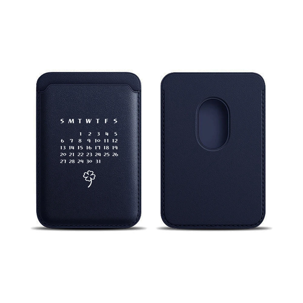 Minimalistisches Luck Leder-Kartenetui Handyhülle Kartenhalter für Magnetische Hülle Geeignet für alle iPhones für Magsafe Karten-Handytasche – Detail 9