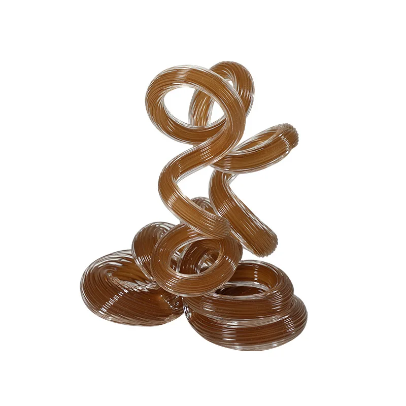 

Modern minimalist abstract spring glass light luxury ornament