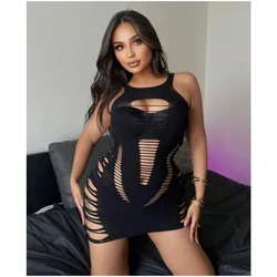 Fishnet Plus Size Babydolls Erotic Hot Lingerie Dress Porno Underwear Teddy Black Costumes Sex Clothes Lingerie sexy For Women