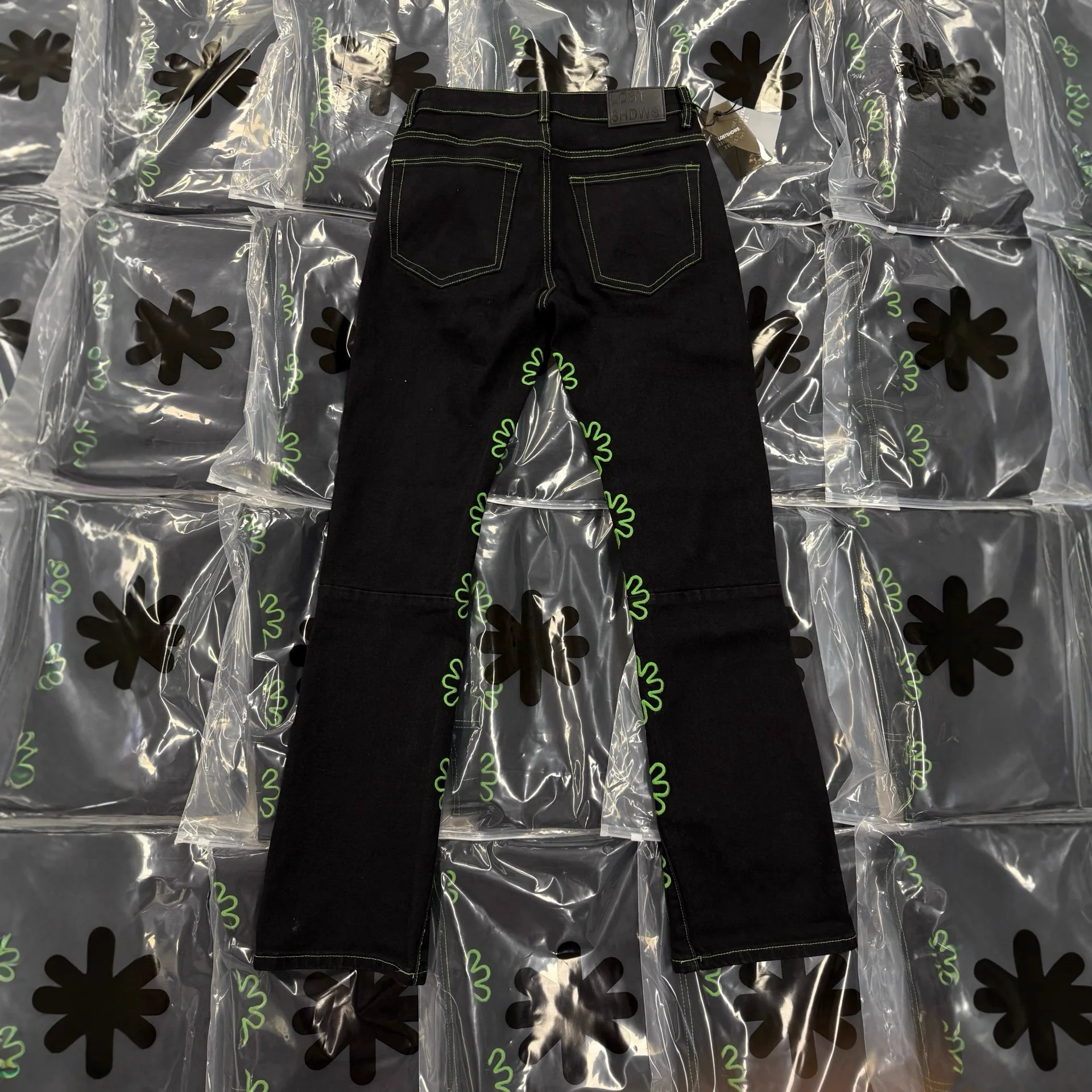 Euro-american Trend LOSTSHDWS JEANS High Quality Logo Embroidery Print Simple Fashion Lost Shdws Denim Pants