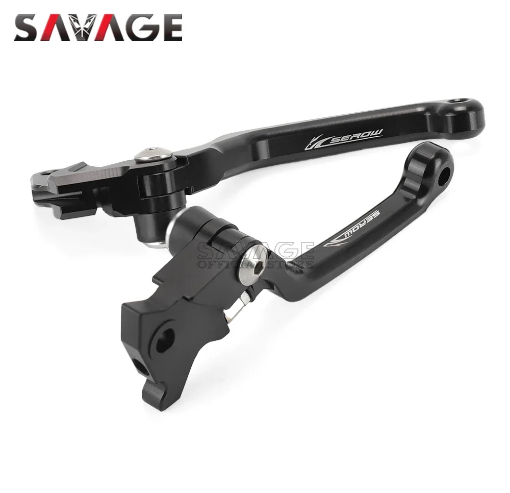 Pivot Brake Clutch Levers For YAMAHA XT250 XT225 XT 225/250 SEROW 1995-2024 Motorcycle Dirt Pit Bike Handles Logo SEROW Off-Road