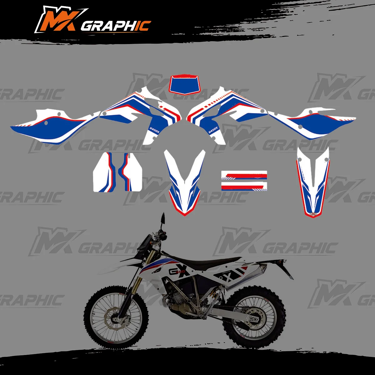 

Motorcycle Sticker Graphic Decal For BMW G450X 2009 2010 2011
