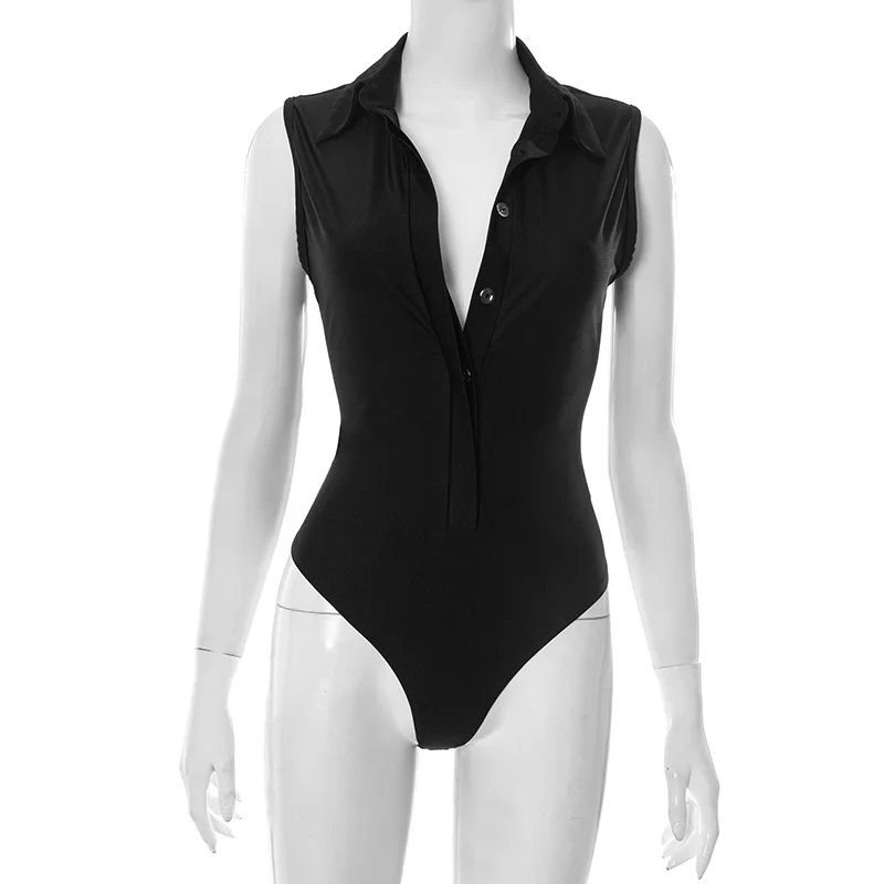 SKMY Women Clothing Spring Summer Turn-Down Collar Button Sleeveless Bodysuits Tops And Tassel Lace-Up Skirt Sets Two Pieces