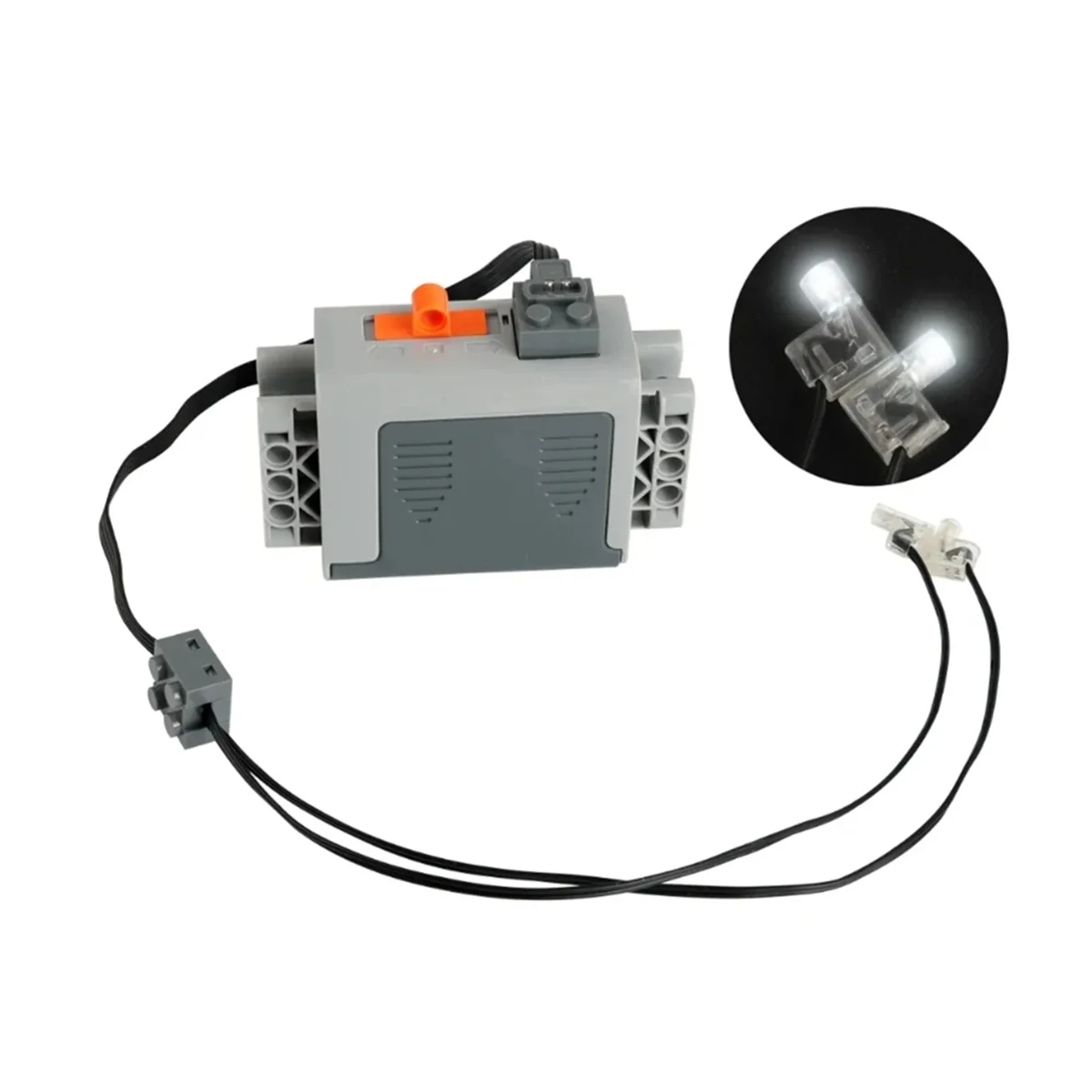 New 2PCS Power Functions Parts LED Light Link Line Cable 8870 Compatible with Legoeds Switch 8869 Car Train Light