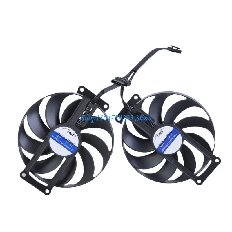 Y2GD 90 mm 6pin CF9010U12D DC12V 0.45A Ventilador GPU para RX6600 6600XT 6700XT Ventilador tarjeta gráfica