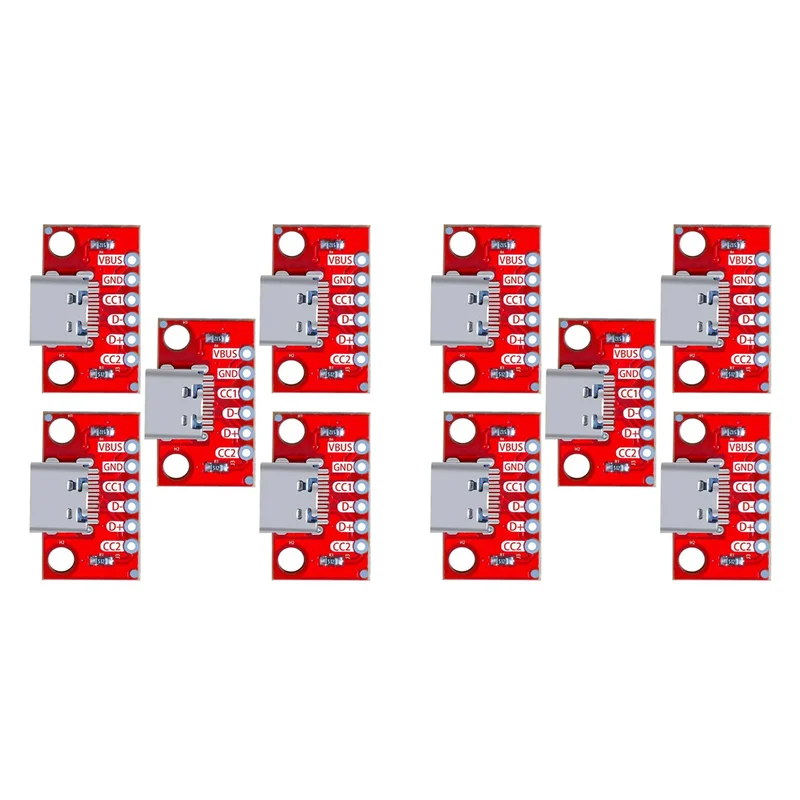 Superior-10 шт./лот USB Type-C коммутационная плата последовательного базового разъема типа PCB конвертерная плата