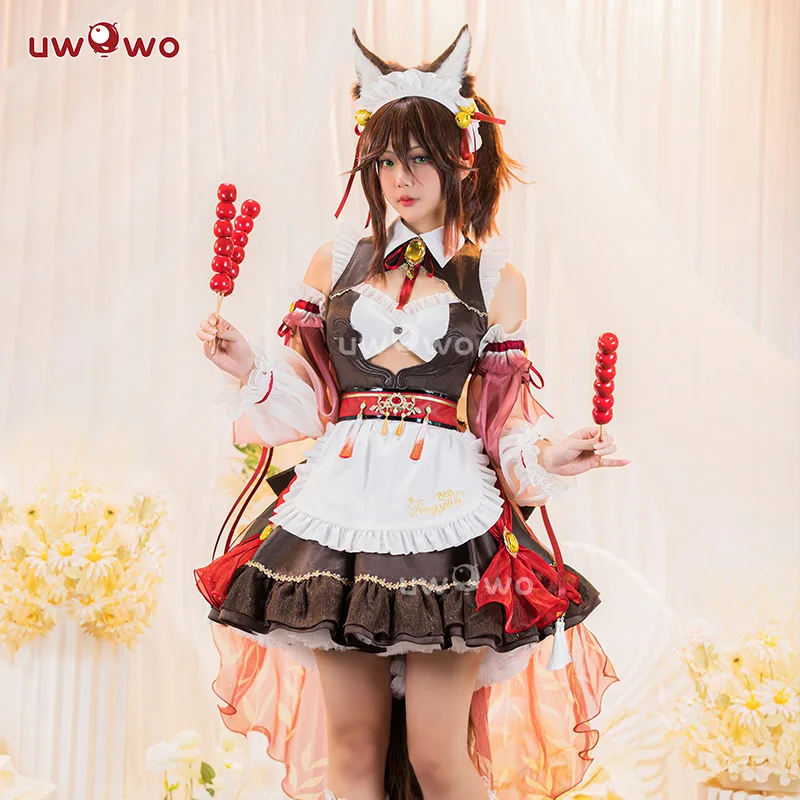 

IN STOCK UWOWO Honkai Star Rail Cosplay Tingyun Maid Costume Ting Yun Maid Dress Uniform Women Cosplay Outfits