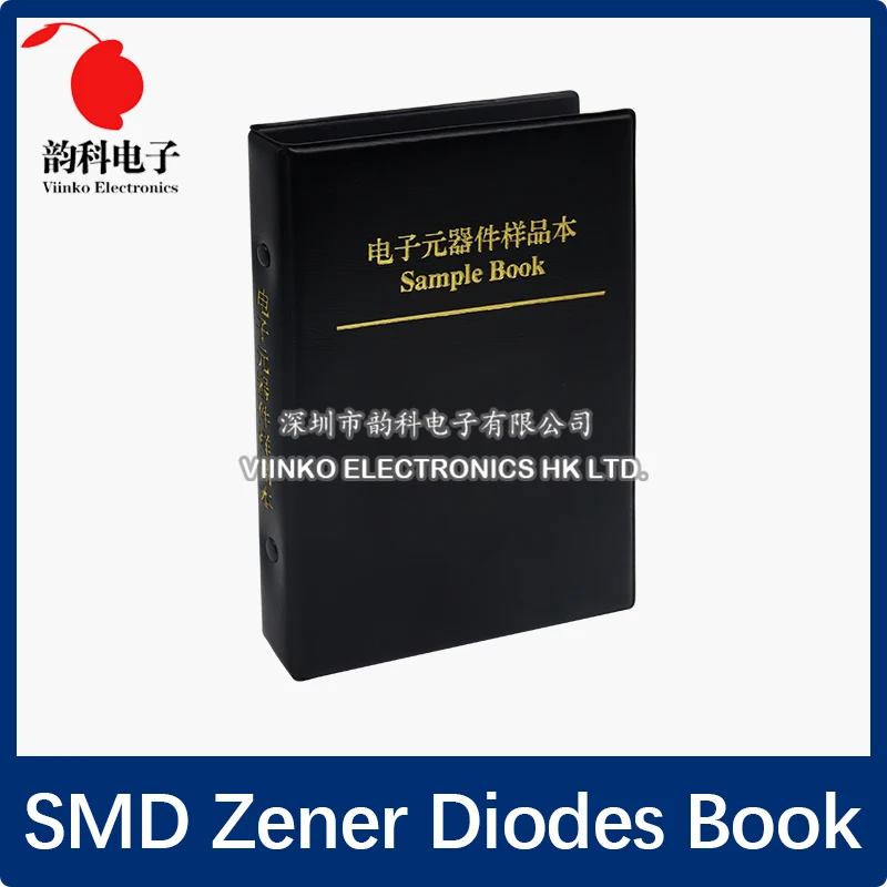 SMD Zener Diode Sample Book SOD-323 0805 SOD-123 1206 2.4V - 30V 28Values 0.5W 1/2W Package Series Assorted Kit