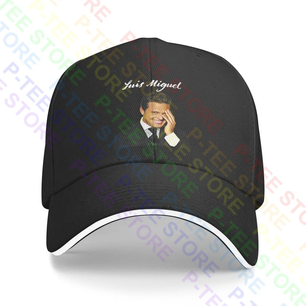 Luis Miguel Singer To Smile In Tour Sandwich Cap Baseball Cap Trucker Hat Rare Novelty Comfortable