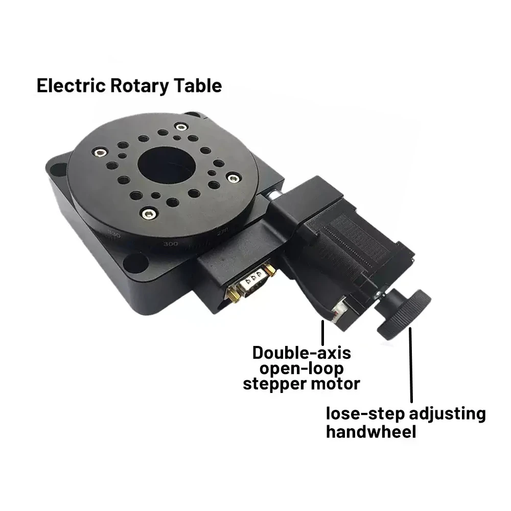 Motorized Hollow Rotating Platform Nema 17 34 Reducer Electric Rotary Positioning Indexing Plate Inspection Visual Rotary Table
